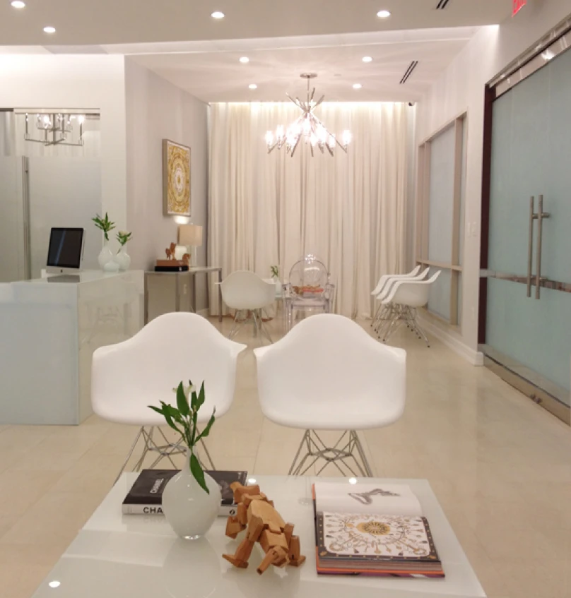 Woman smiling after Juvederm treatment