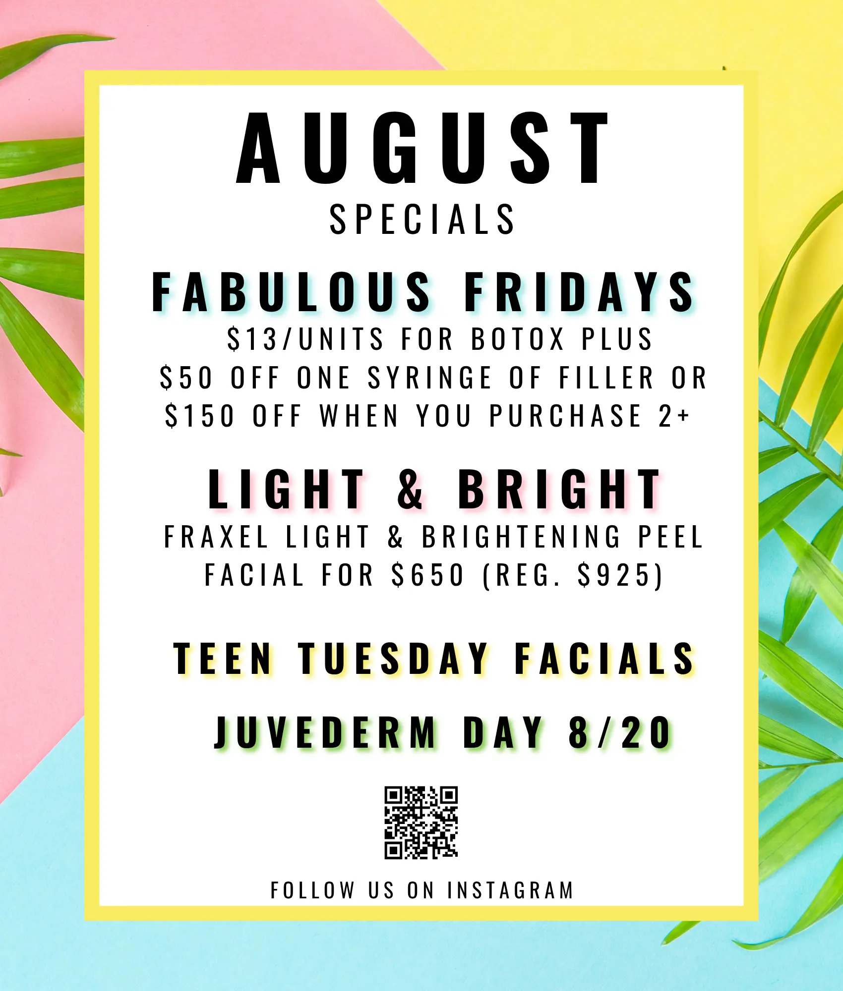 August Specials